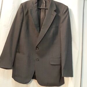 Burberry‎ Mens Blazer  Wool Window Pane Sports Coat Classy Career Old Money Blue